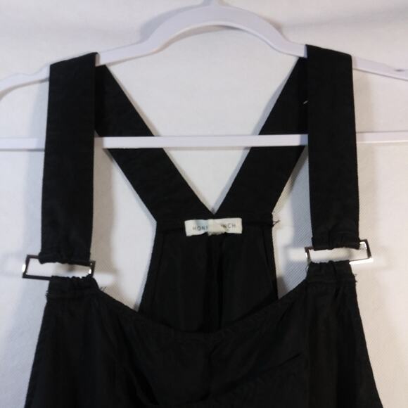 Honey Punch Black Romper Shortalls Pockets Size M - Picture 6 of 10
